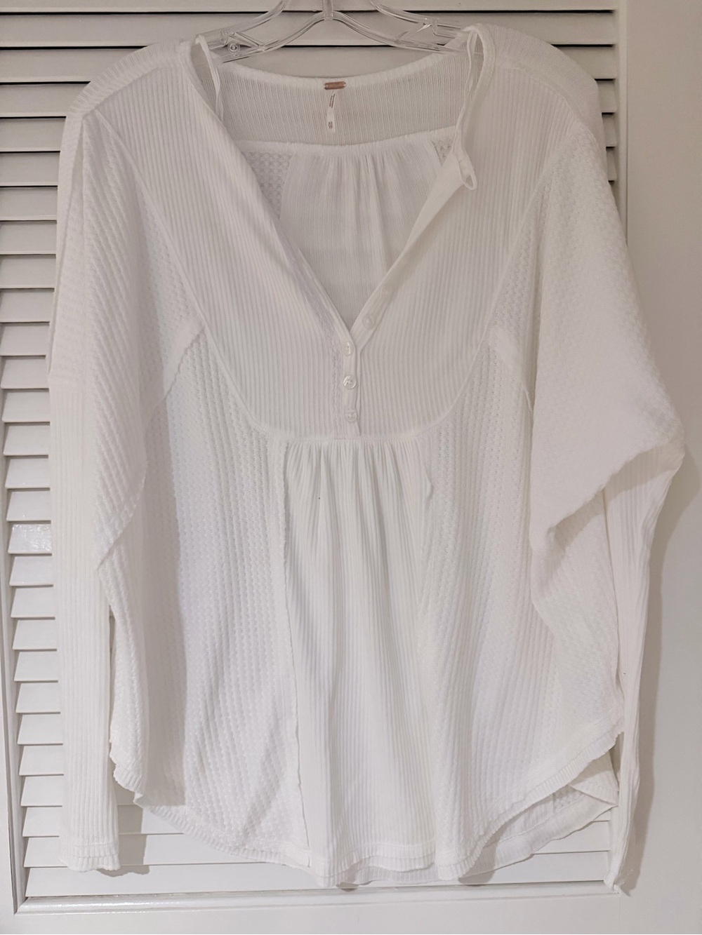 Free people White Women's Lightweight Button-Front Peasant Top